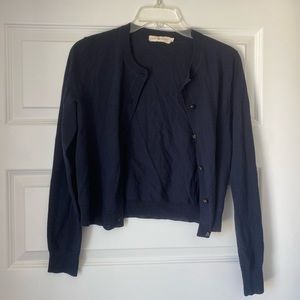Tory Burch Navy Cardigan
